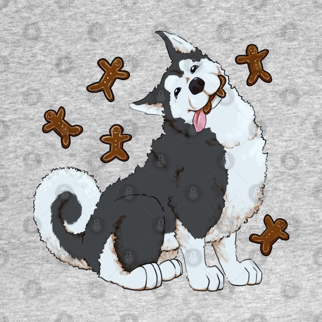 Husky Gingerbread by mcbenik